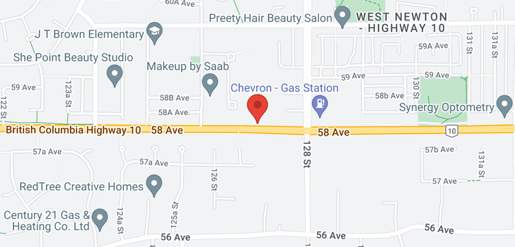map of 12705 58 AVENUE